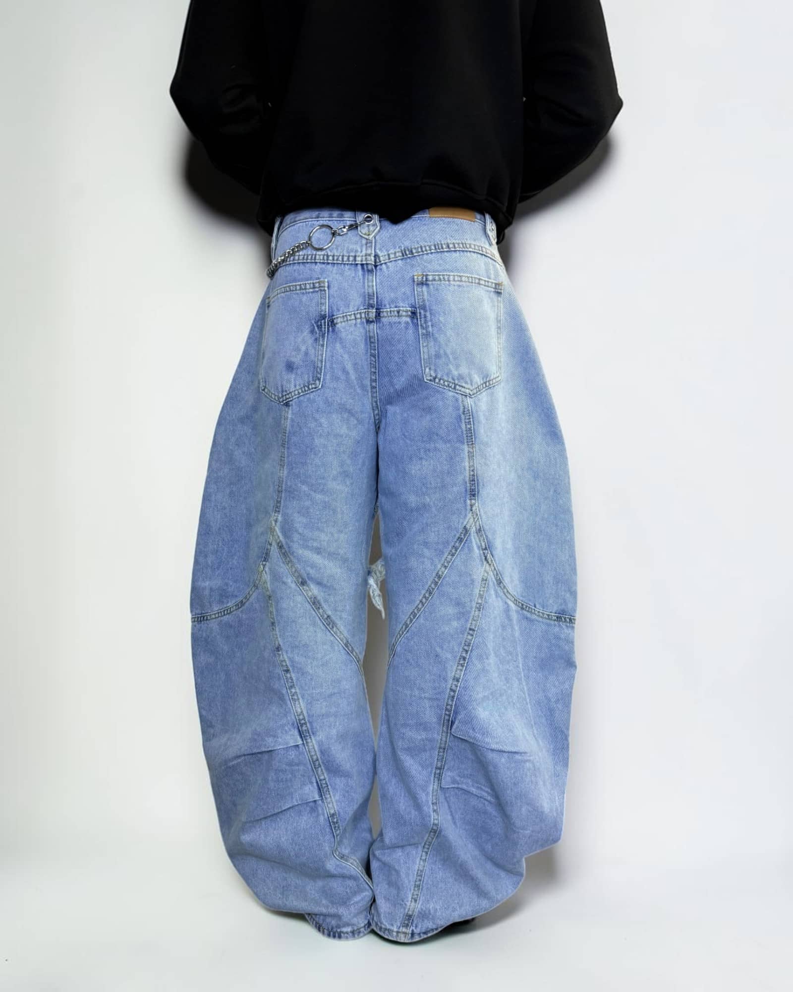 Jean cyber Y2K streetwear
