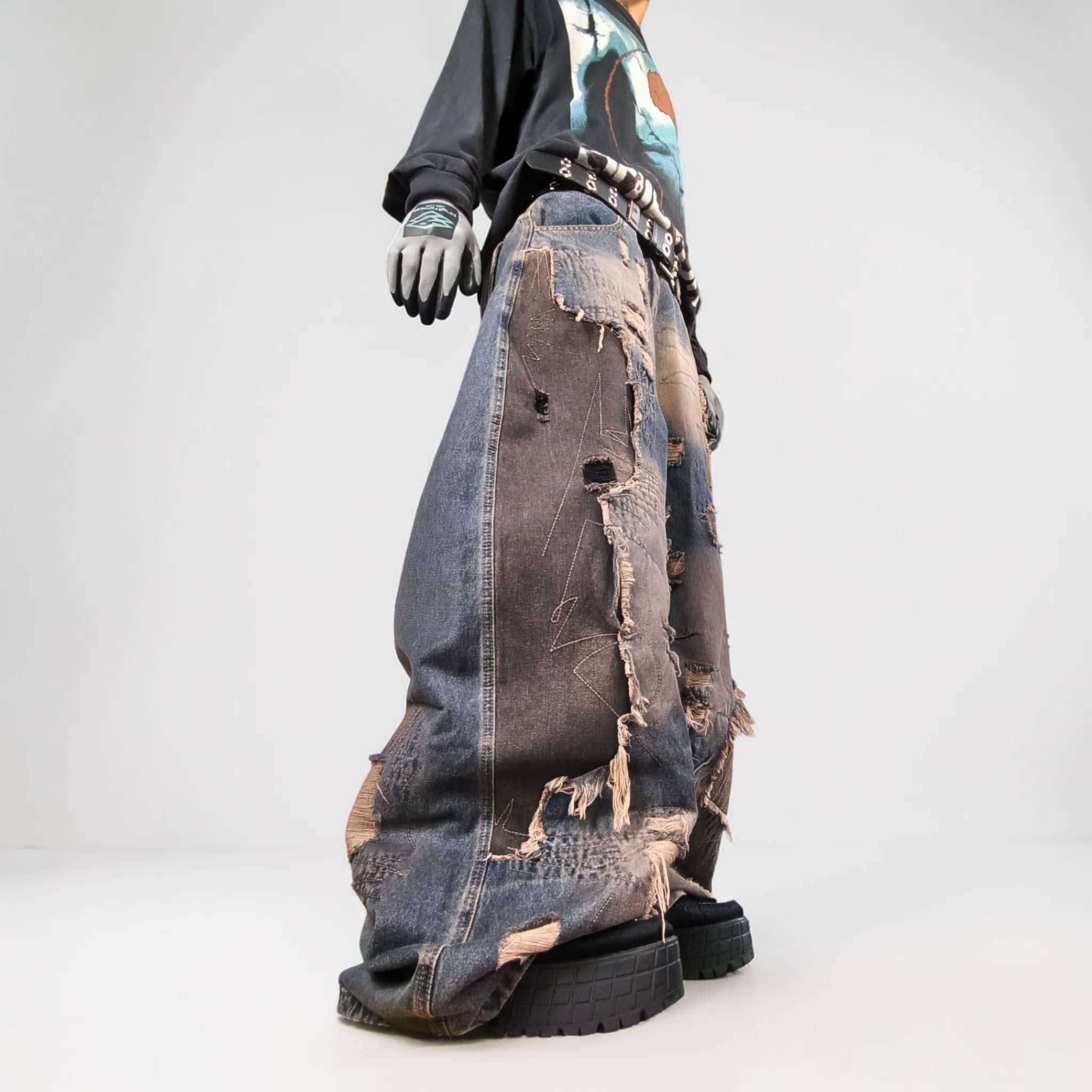 Jean wide leg streetwear