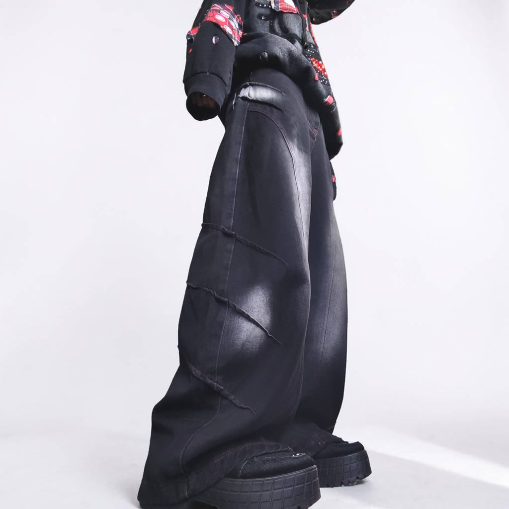 Jean black washed streetwear
