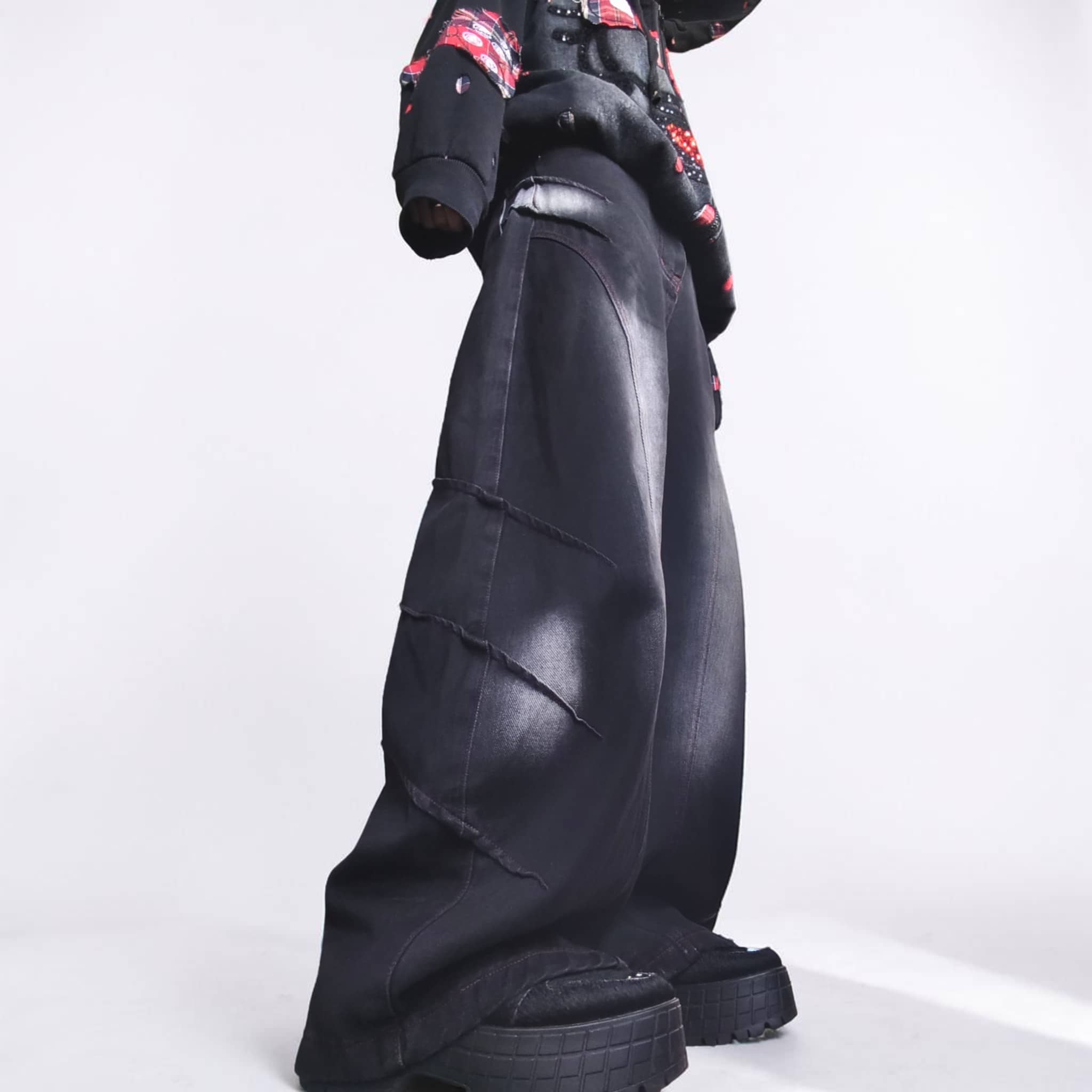 Jean black washed streetwear