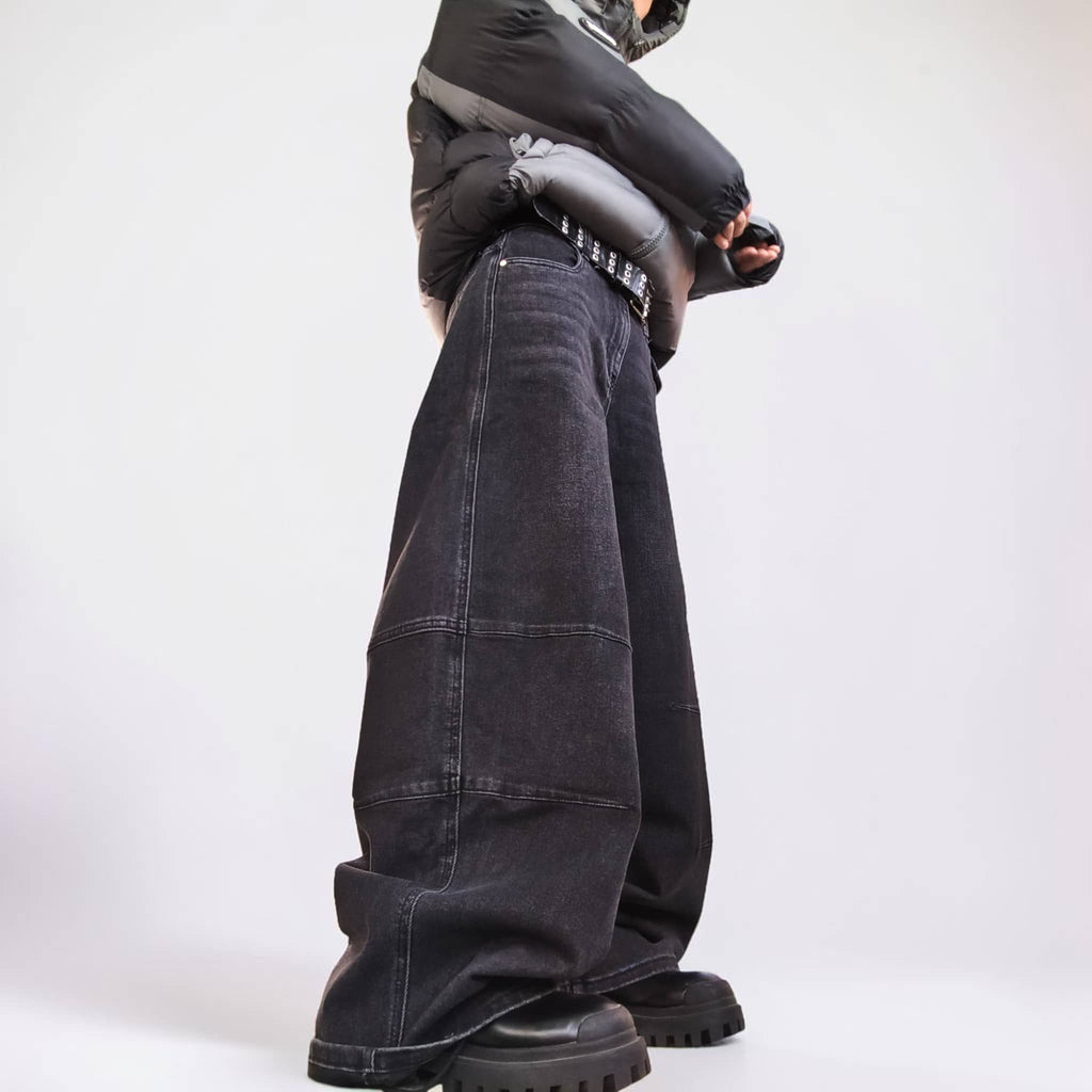 Jean barrel black washed streetwear