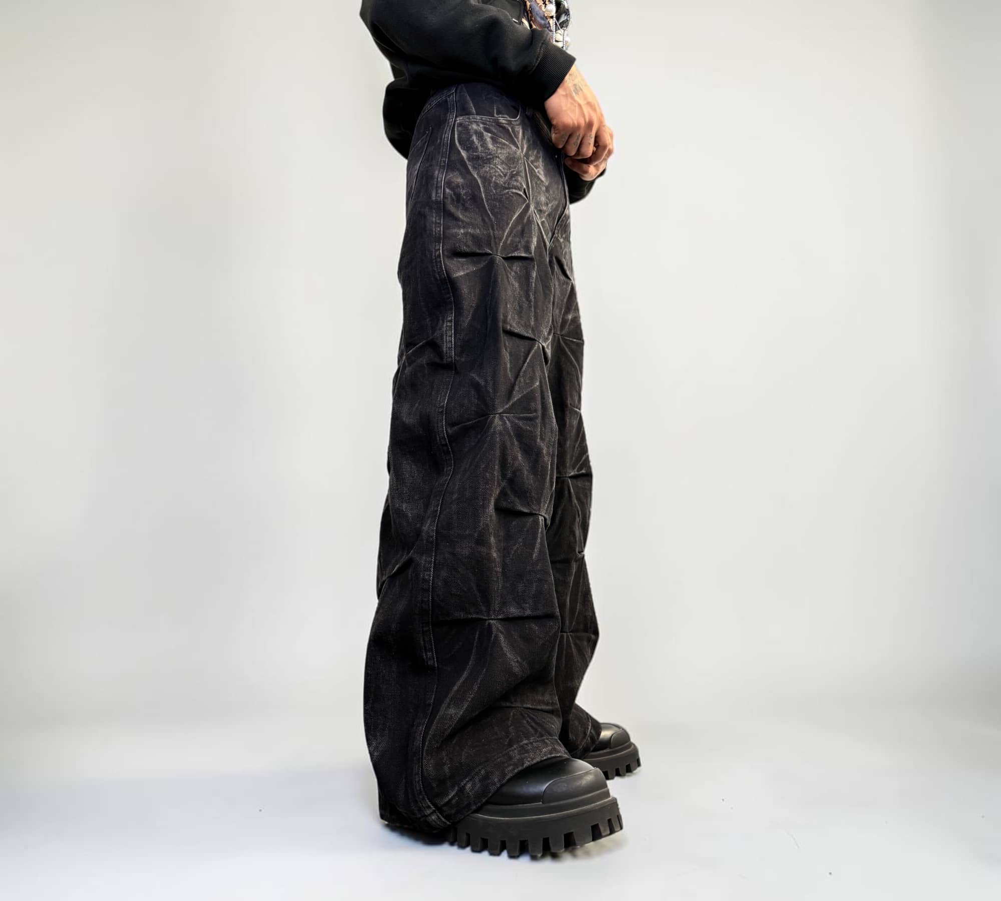 Jean cyber Y2K noir